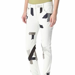 NEW 3.1 Phillip Lim Metal Chain Embroidery Jeans